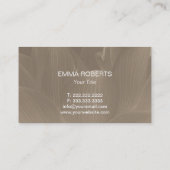 Elegant Floral Visitekaartje (Achterkant)