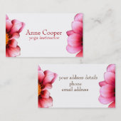 Elegant floral Visitekaartje (Voorkant / Achterkant)