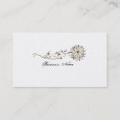 Elegant Floral Visitekaartje (Achterkant)