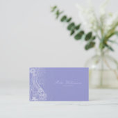 Elegant Floral Visitekaartje (Staand voorkant)