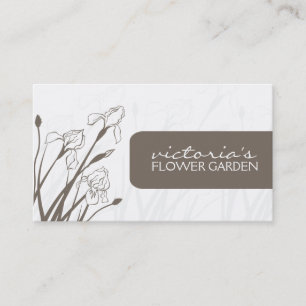Elegant Floral Visitekaartje