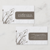 Elegant Floral Visitekaartje (Voorkant / Achterkant)