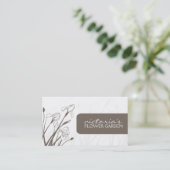 Elegant Floral Visitekaartje (Staand voorkant)