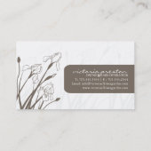 Elegant Floral Visitekaartje (Achterkant)