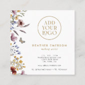 Elegant Floral Visitekaartje (Achterkant)