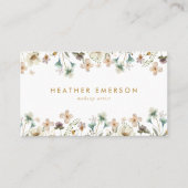 Elegant Floral Visitekaartje (Voorkant)