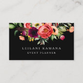 Elegant Floral Visitekaartje (Voorkant)