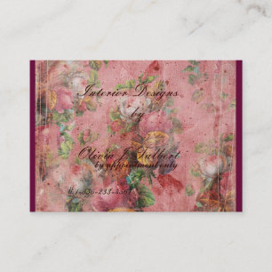 Elegant Floral Visitekaartje