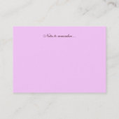 Elegant Floral Visitekaartje (Achterkant)