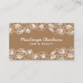 Elegant Floral Visitekaartje (Voorkant)