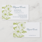 Elegant  Floral Visitekaartje (Voorkant / Achterkant)