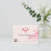 Elegant Floral Visitekaartje ontwerp (Staand voorkant)