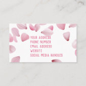 Elegant Floral Visitekaartje voor bloemist (Achterkant)