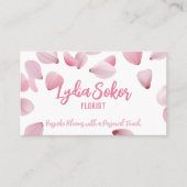 Elegant Floral Visitekaartje voor bloemist (Voorkant)