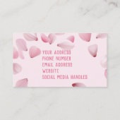 Elegant Floral Visitekaartje voor bloemist (Achterkant)