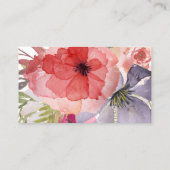 Elegant Floral Visitekaartjes (Achterkant)