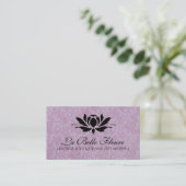 Elegant Floral Visitekaartjes (Staand voorkant)