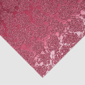 Elegant Floral Viva Magenta Roze Patroon Tissuepapier (Detail)