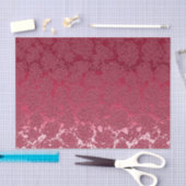 Elegant Floral Viva Magenta Roze Patroon Tissuepapier (Craft)