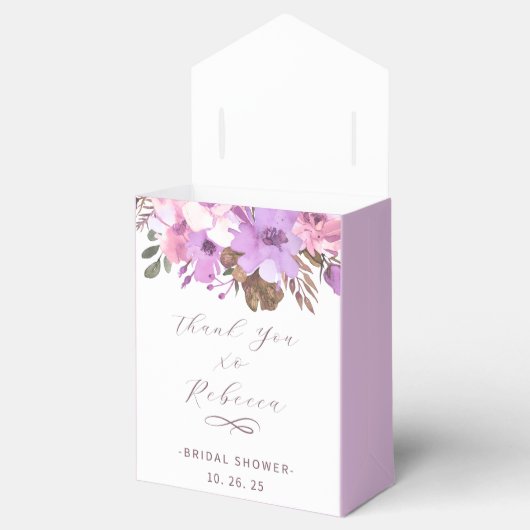 Elegant Floral Vrijgezellenfeest Bedankdoosjes (Geopend)