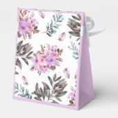 Elegant Floral Vrijgezellenfeest Bedankdoosjes (Achterkant)