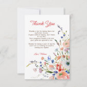 Elegant Floral Vrijgezellenfeest Bedankkaart (Voorkant)