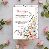 Elegant Floral Vrijgezellenfeest Bedankkaart