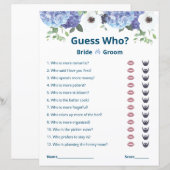 Elegant Floral Vrijgezellenfeest Game (Voorkant / Achterkant)