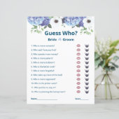 Elegant Floral Vrijgezellenfeest Game (Staand voorkant)