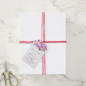 Elegant Floral Vrijgezellenfeest Gift Label Cadeaulabel (Met Touw)