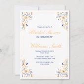 Elegant Floral Vrijgezellenfeest Invitaton Card Kaart (Voorkant)
