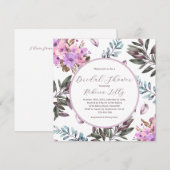 Elegant Floral Vrijgezellenfeest Kaart (Voorkant / Achterkant)