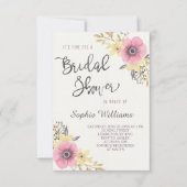 Elegant Floral Vrijgezellenfeest Kaart (Voorkant)