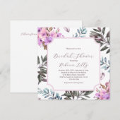 Elegant Floral Vrijgezellenfeest Kaart (Voorkant / Achterkant)