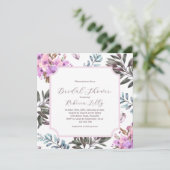 Elegant Floral Vrijgezellenfeest Kaart (Staand voorkant)