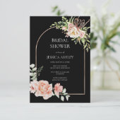 Elegant Floral Vrijgezellenfeest Kaart (Staand voorkant)