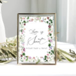 Elegant Floral Vrijgezellenfeest Love is Sweet Pos Poster<br><div class="desc">Een liefde is een Sweet Poster is een verbluffend kunstwerk dat de schoonheid en goedheid van de liefde viert. De delicate penseelstreken van de waterverf creëer een mesmeriserend effect dat de ingewikkelde details van elke bloem en elk blad laat zien. De kleuren mengen naadloos, die het poster een zachte en...</div>