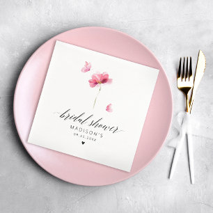 Elegant Floral Vrijgezellenfeest Napkins Servet