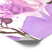 Elegant Floral Vrijgezellenfeest Poster (Hoek)