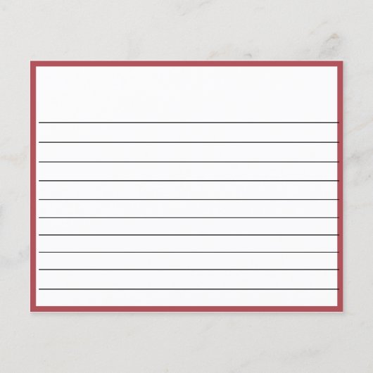 Elegant Floral Vrijgezellenfeest | Recept Kaarten (Achterkant)