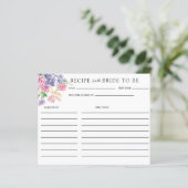 Elegant Floral Vrijgezellenfeest | Recept Kaarten (Staand voorkant)