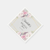 Elegant Floral Vrijgezellenfeest Servet (Hoek)