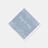 Elegant Floral Vrijgezellenfeest Servet (Hoek)