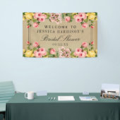 Elegant  Floral Vrijgezellenfeest Spandoek (Beurs)