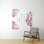 Elegant Floral Vrijgezellenfeest Wandkleed (In Situ (horizontaal))