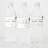 Elegant Floral Vrijgezellenfeest Waterfles Etiket (Flessen)
