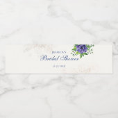 Elegant Floral Vrijgezellenfeest Waterfles Etiket (Enkel label)