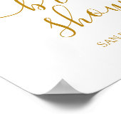 Elegant Floral Vrijgezellenfeest Welkom Poster (Hoek)