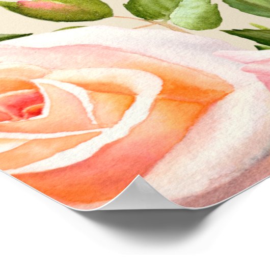 Elegant Floral Vrijgezellenfeest Welkomstteken Poster (Hoek)