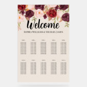 Elegant Floral Watercolor Acryl Bord (Voorkant)